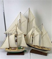 Lot of 3 Niedermerth Model Ships