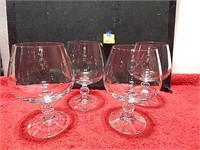 4ct Brandy Glasses 5" T