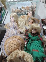 COLLECTION OF PORCELAIN DOLLS