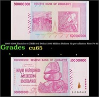 2007-2008 Zimbabwe (ZWR 3rd Dollar) 500 Million Do