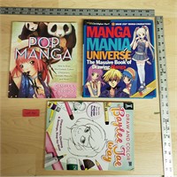 Lot of 3 How To Draw Manga and Anime Books