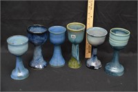 DCW SIGNED STONEWARE GOBLETS