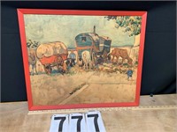 Gypsy Camp Picture Van-Gogh Copy not real