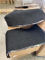 2black floor mats approximately 30” long 17 wide