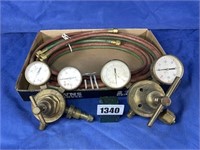Victor & Airco Gauges w/1 Set of Hoses