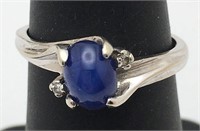10k Gold And Star Sapphire Ring