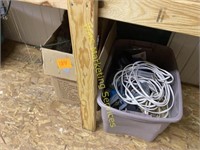 Tote of Electrical and Misc. Hardware