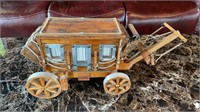 Unique Wooden Stagecoach Replica Lamp / Light,