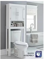 68 in.White Over The Toilet Storage Cabinet