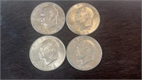 1973,74,77 & 78 Eisenhower Dollar Coins