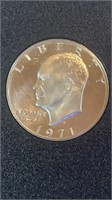 1971S Eisenhower Silver Dollar