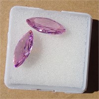 Sapphire Pair Gem Stones 9.55cts Gemstone