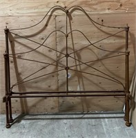 Antique Metal Headboard & Footboard (54"W). NO