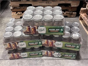5 Cases of 12Q Ball Mason Jars; 12 Per Case