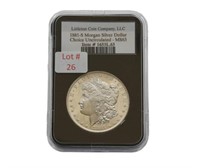 1881-S Morgan Silver Dollar (Graded MS63)