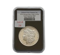 1879-S Morgan Silver Dollar (Graded MS60)