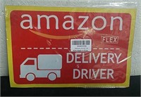 11.5 x 8 in magnetic Amazon delivery driver sign