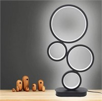 Modern Dimmable LED Table Lamp with 4 Circles