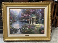 Thomas kinkade garden of prayer signed painting