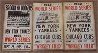 Novelty nostalgia yankees/ cubs posters 14x22
