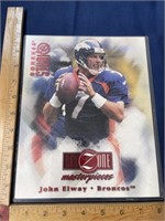 Large John Elway Football Donruss Studio