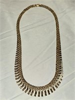 14k Yellow Gold over Sterling? Necklace 22.2 grams