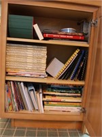 Cupboard of Recipe Books, Wood Watermelon Bowl