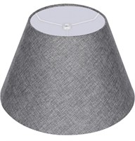ALUCSET Barrel Gray Fabric Lamp Shade