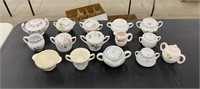 Lot of Vintage Sugar Bowls & Creamers