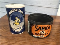 Vintage lot advertising Santa coffee black
