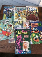 Vintage lot of X Men and Walt Disney comics