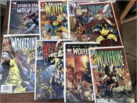 Vintage lot of 8 wolverine comic books