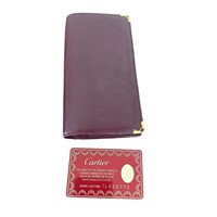 Cartier Vintage Long Bifold Credit Card Wallet