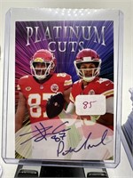 PATRICK MAHOMES II & TRAVIS KELCE FOOTBALL CARD