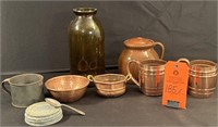 Copper Mule Cups, Amber Glass and More