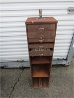 Watch makers metal cabinet.