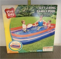 Play Day 10 Ft. 2 Ring Family pool