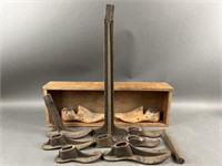 Cast Iron Cobblers Stand, Shoe Forms & More