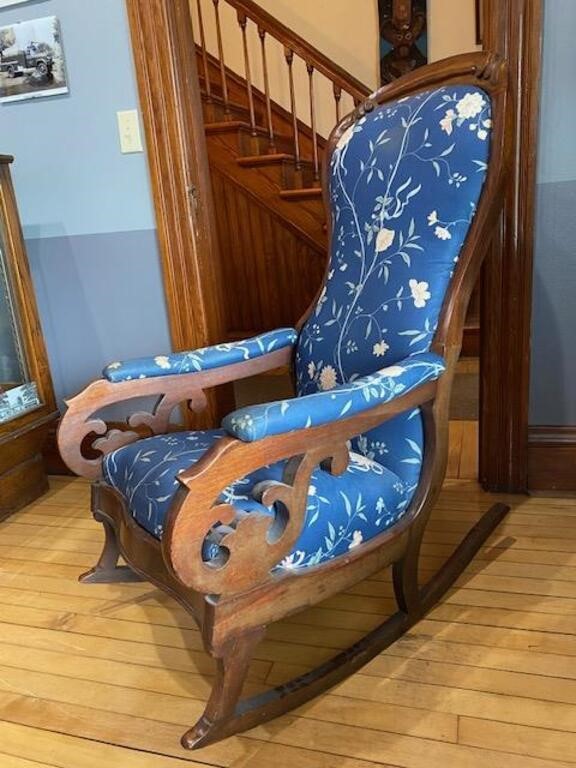 Walnut Victorian Rocker