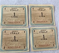 4/ Bills Italy ,1 Lira (1943)