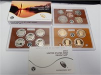 OF) 2014 US proof set with quarters & presidential