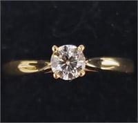 $1500 10K Lab Diamond (0.26Ct,Vs,Fg) Ring