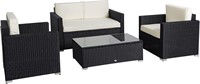 $380  Outsunny 4 Piece Wicker Patio Furniture Set