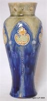 Art Nouveau Royal Doulton Stoneware Vase.
