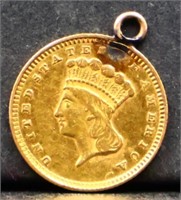 1874 $1 gold coin
