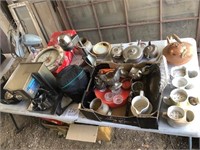table lot of sundries