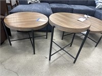 Sunny Design Pair of Round End Tables