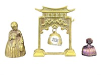 3 Small Brass Bell Items