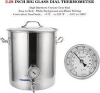 Ferroday 1/2 Stainless Steel NPT Thermometer A8