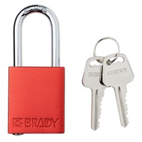 Aluminum Safety Lockout Padlock RED A85